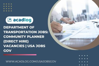 Department of Transportation Jobs: Community Planner (Direct Hire) Vacancies | USA Jobs Gov