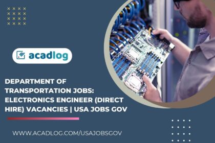 Department of Transportation Jobs: Electronics Engineer (Direct Hire) Vacancies | USA Jobs Gov