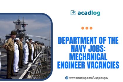 Department of the Navy Jobs: Mechanical Engineer Vacancies