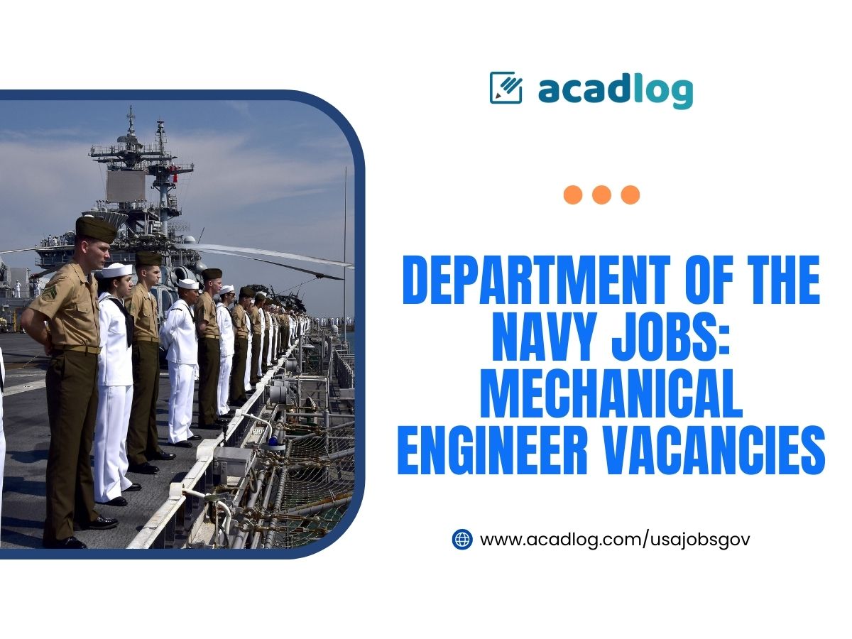 Department of the Navy Jobs: Mechanical Engineer Vacancies